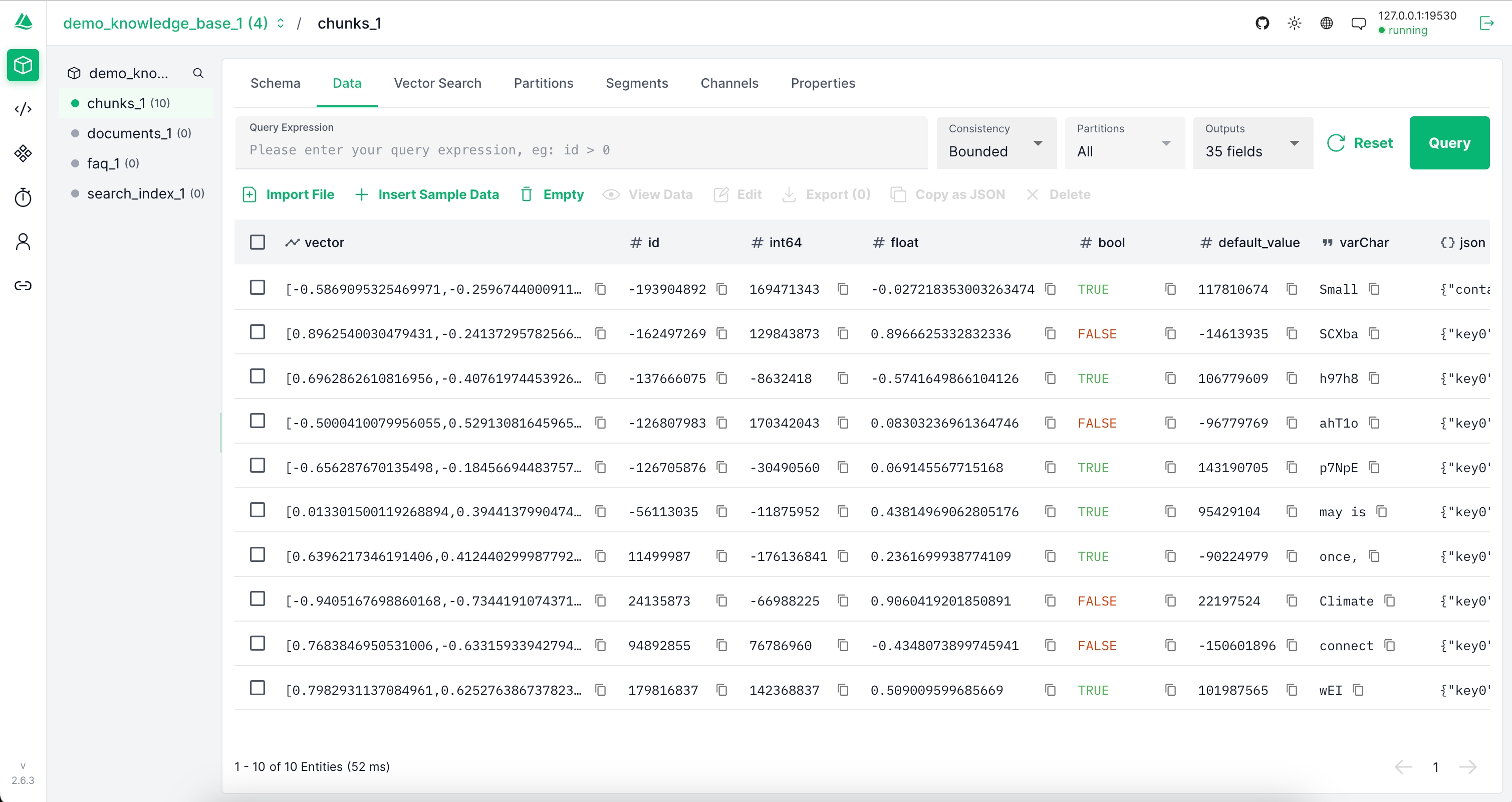 Milvus 最佳 GUI 工具